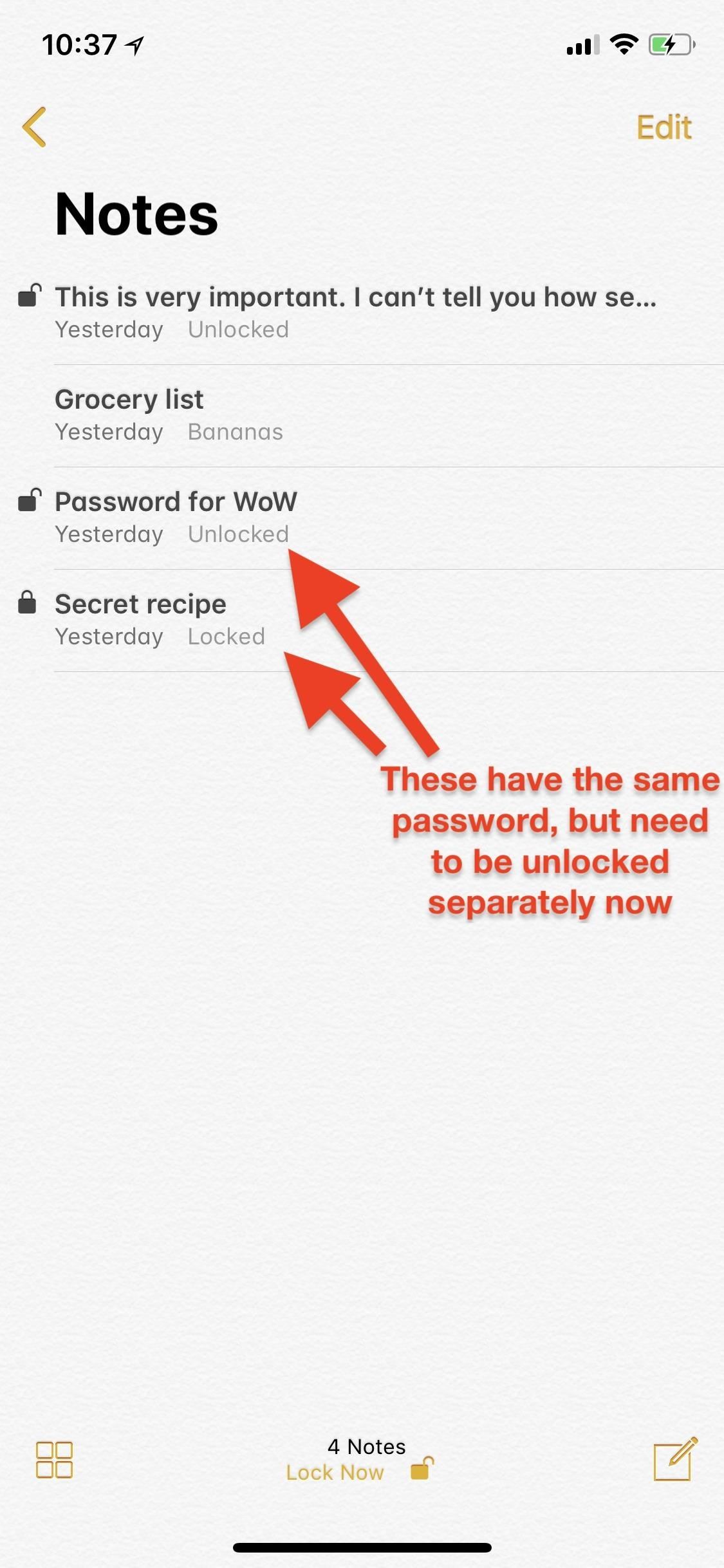 Notes 101: How to Lock Notes with Face ID or Touch ID (& Password Protection)