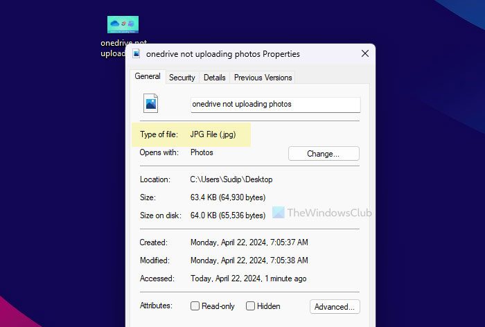 OneDrive not uploading photos