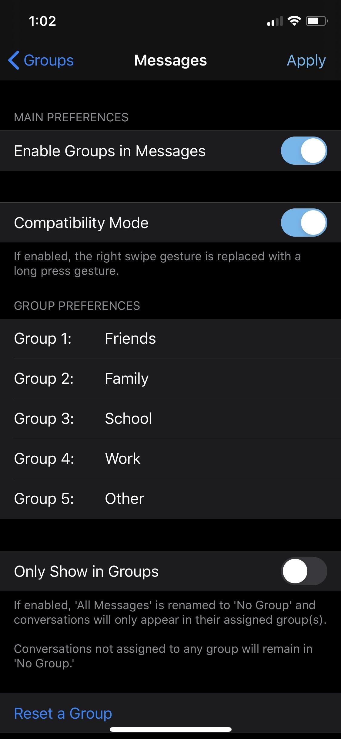 Organize Messages on Your iPhone by Grouping Threads Together into Specific Categories Like Family & Work