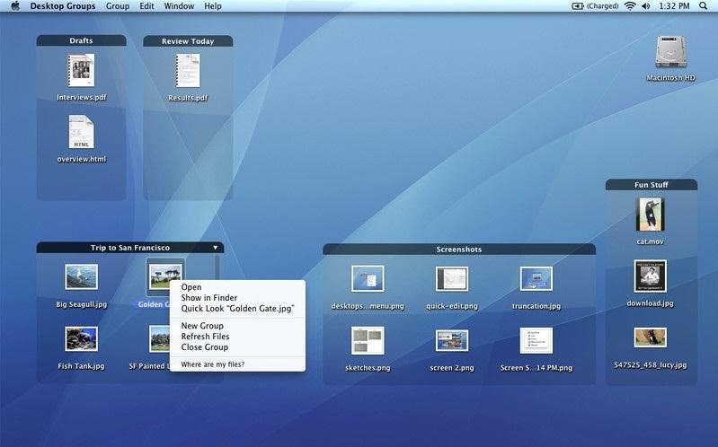 How to Organize Your Cluttered Mac Desktop with Desktop Groups' Clean Fence-Like Folders