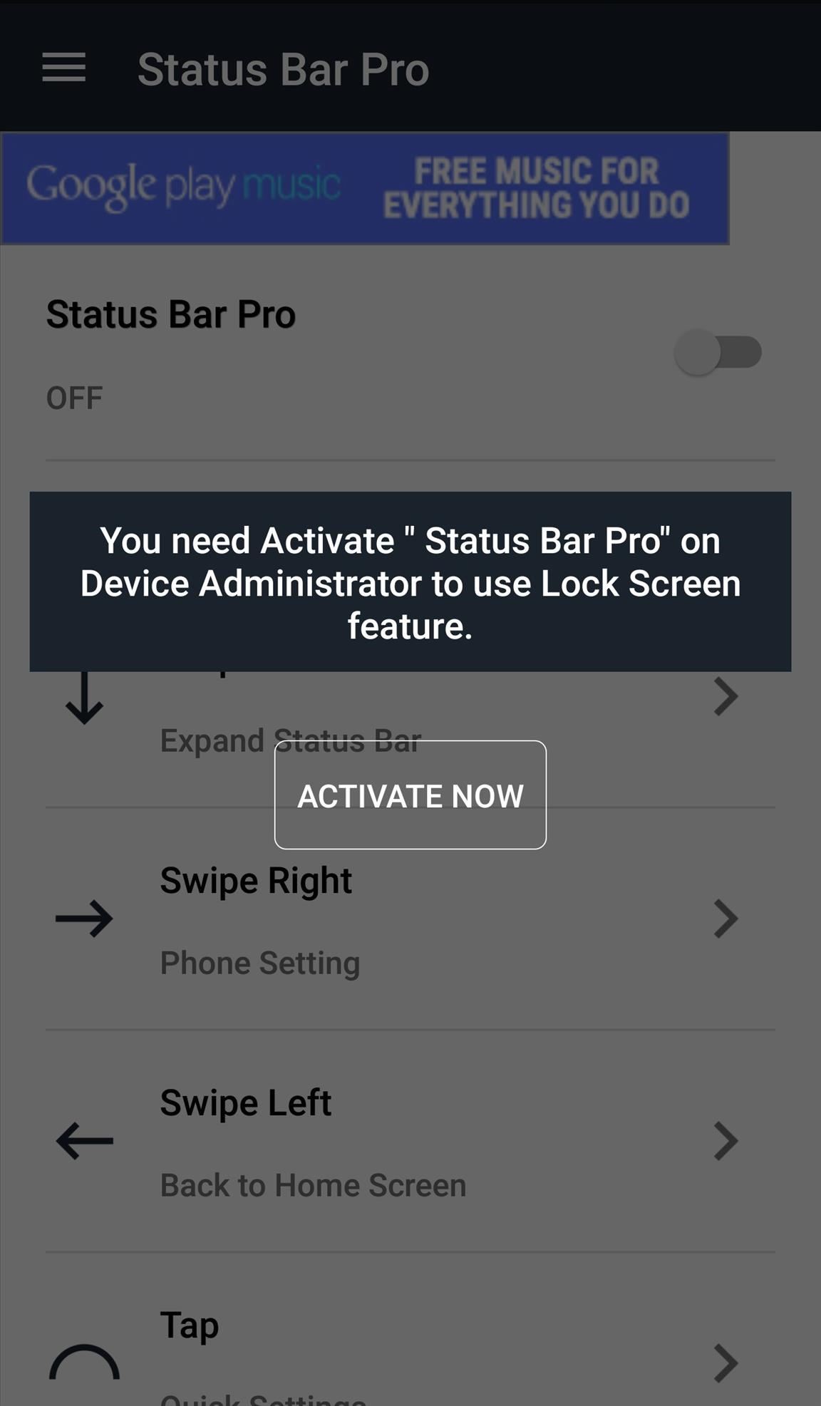 Perform Quick Actions with Custom Status Bar Gestures