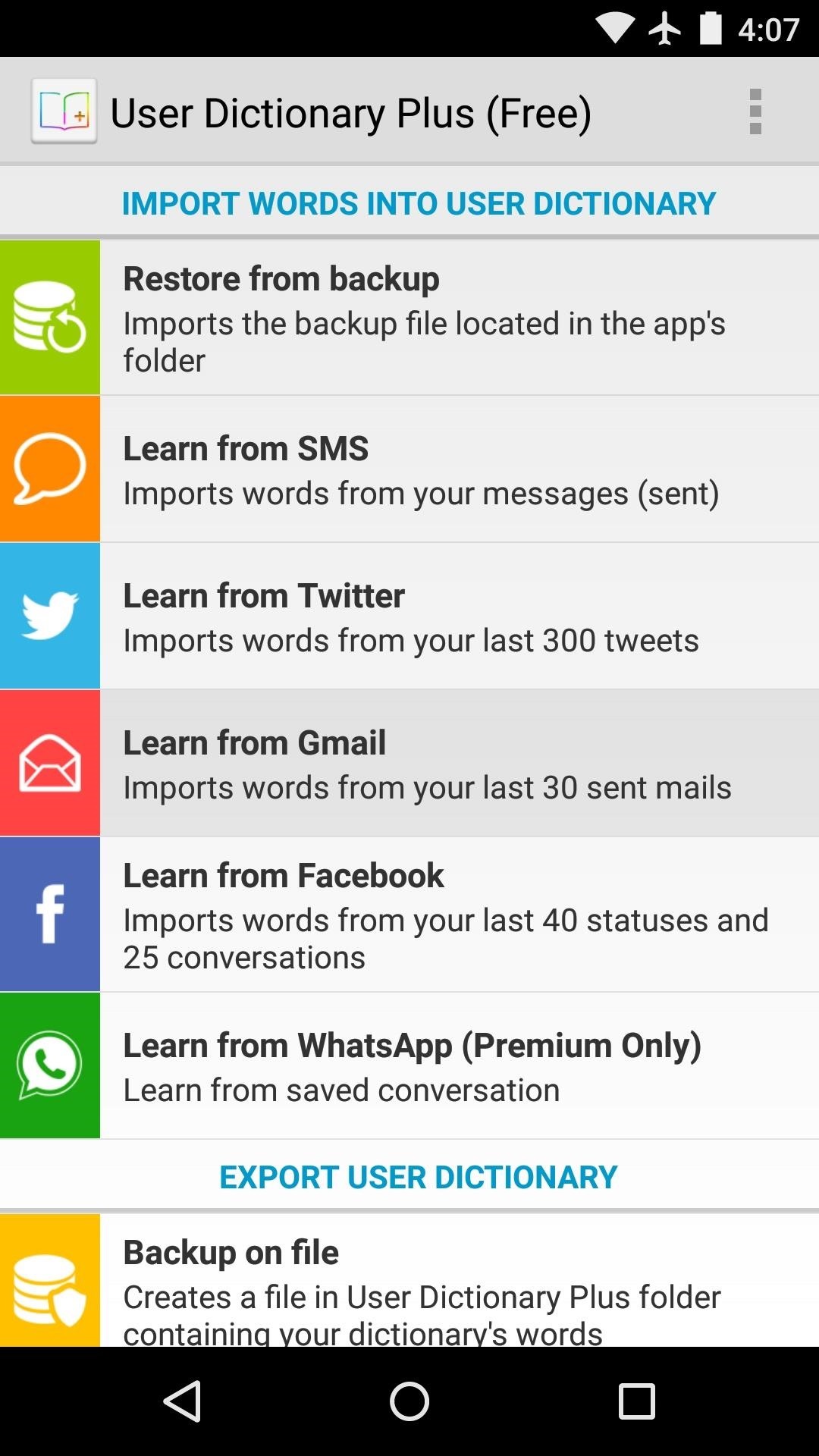 Personalize Your Android's Dictionary with Words from Your Emails, Texts, & Social Media