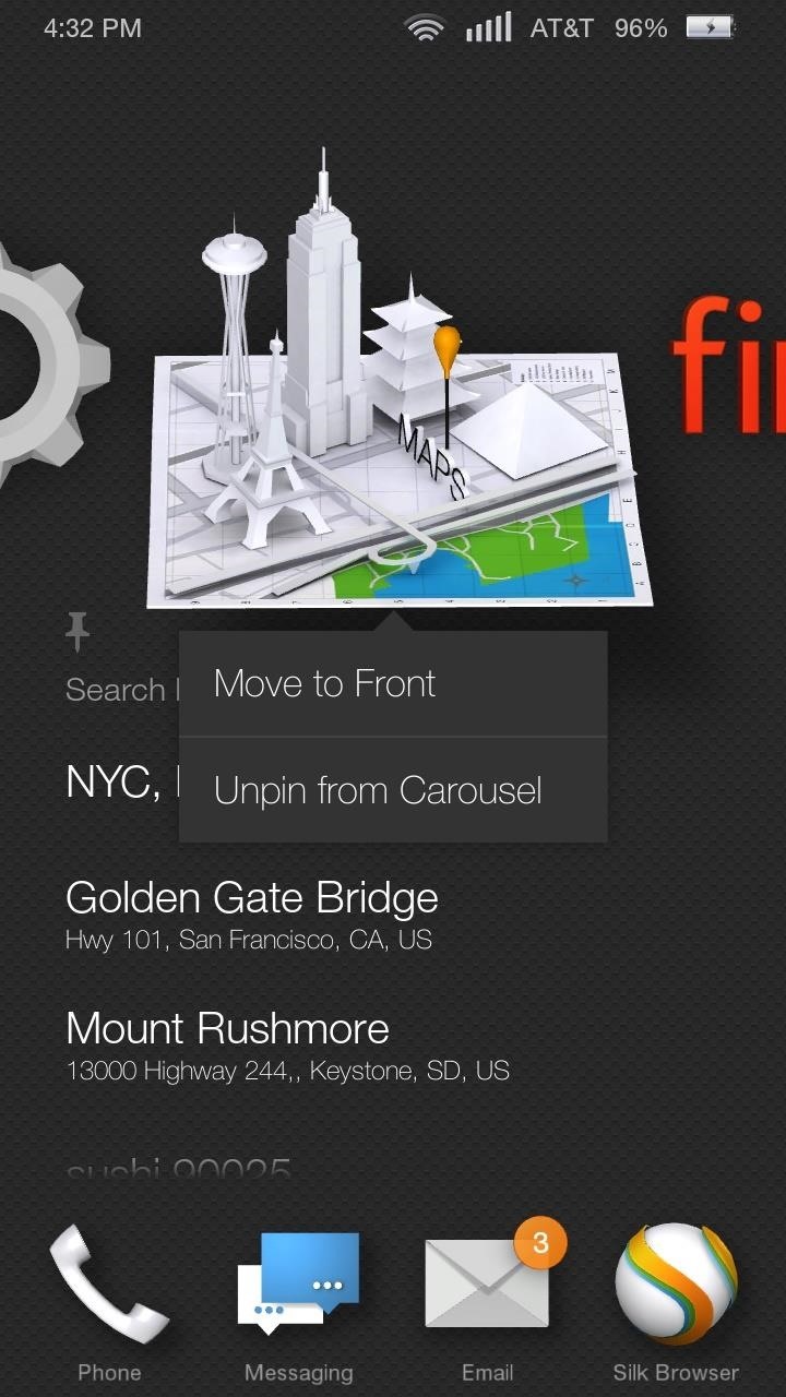 How to Pin Apps to the Carousel on the Amazon Fire Phone