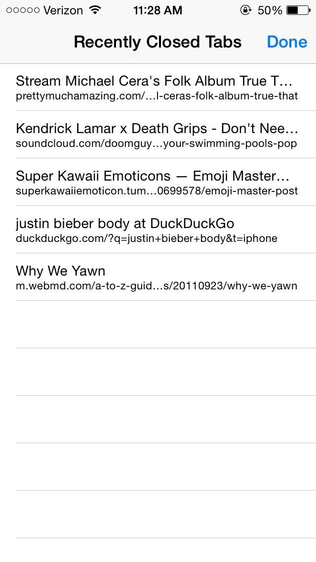 The Quick & Easy Secret to Reopen Accidentally Closed Tabs in iOS 8's Safari