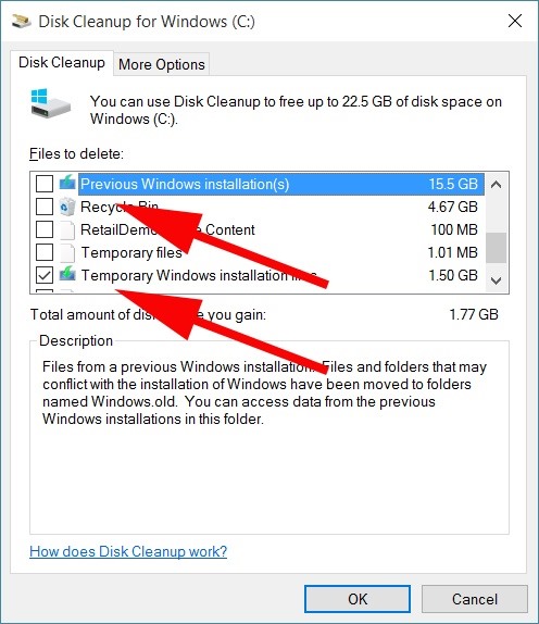 How to Reclaim Up to 20 GB of Hard Drive Space After Installing Windows 10