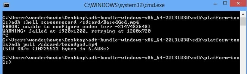 How to Record Your Nexus 7 Screen Using ADB & KitKat's Hidden Screen Capture Tool