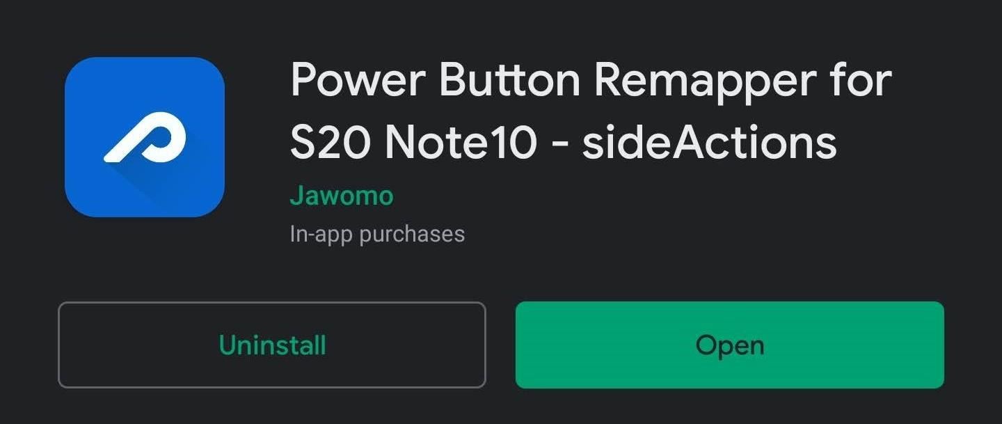 How to Remap Your Galaxy S20's Power Button to Launch Any App or Action