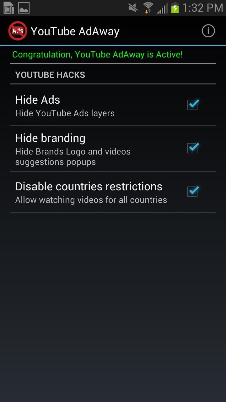 How to Remove Ads When Watching Videos in the YouTube App on Your Galaxy Note 2