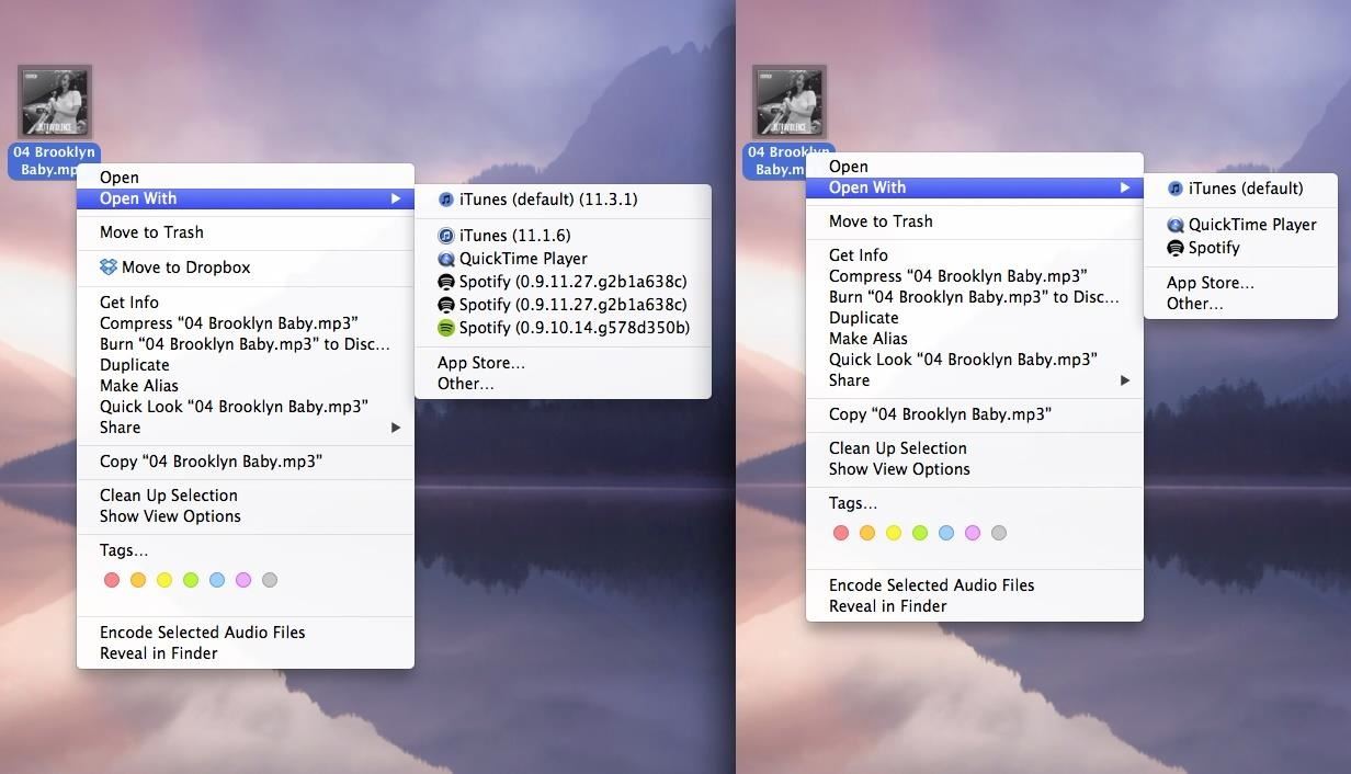 How to Remove Duplicates & Customize the “Open With” Menu in Mac OS X