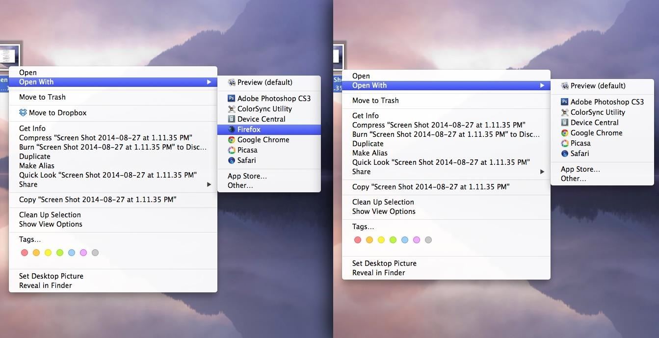 How to Remove Duplicates & Customize the “Open With” Menu in Mac OS X