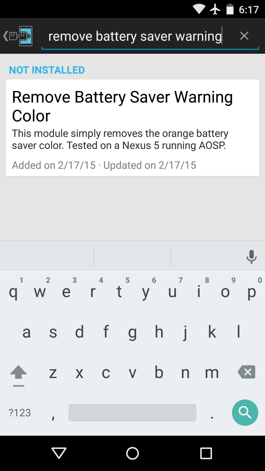 How to Remove the Orange Bars in Battery Saver Mode on Android Lollipop