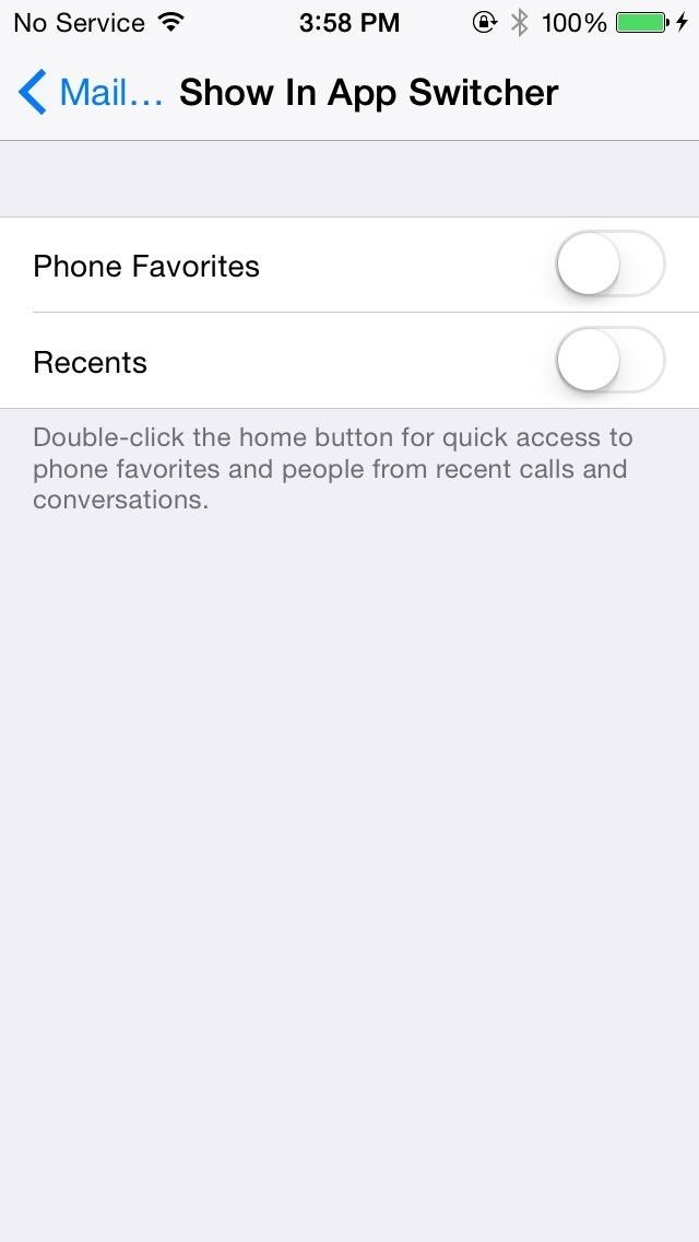 How to Remove Recent Contacts from the iPhone's App Switcher in iOS 8