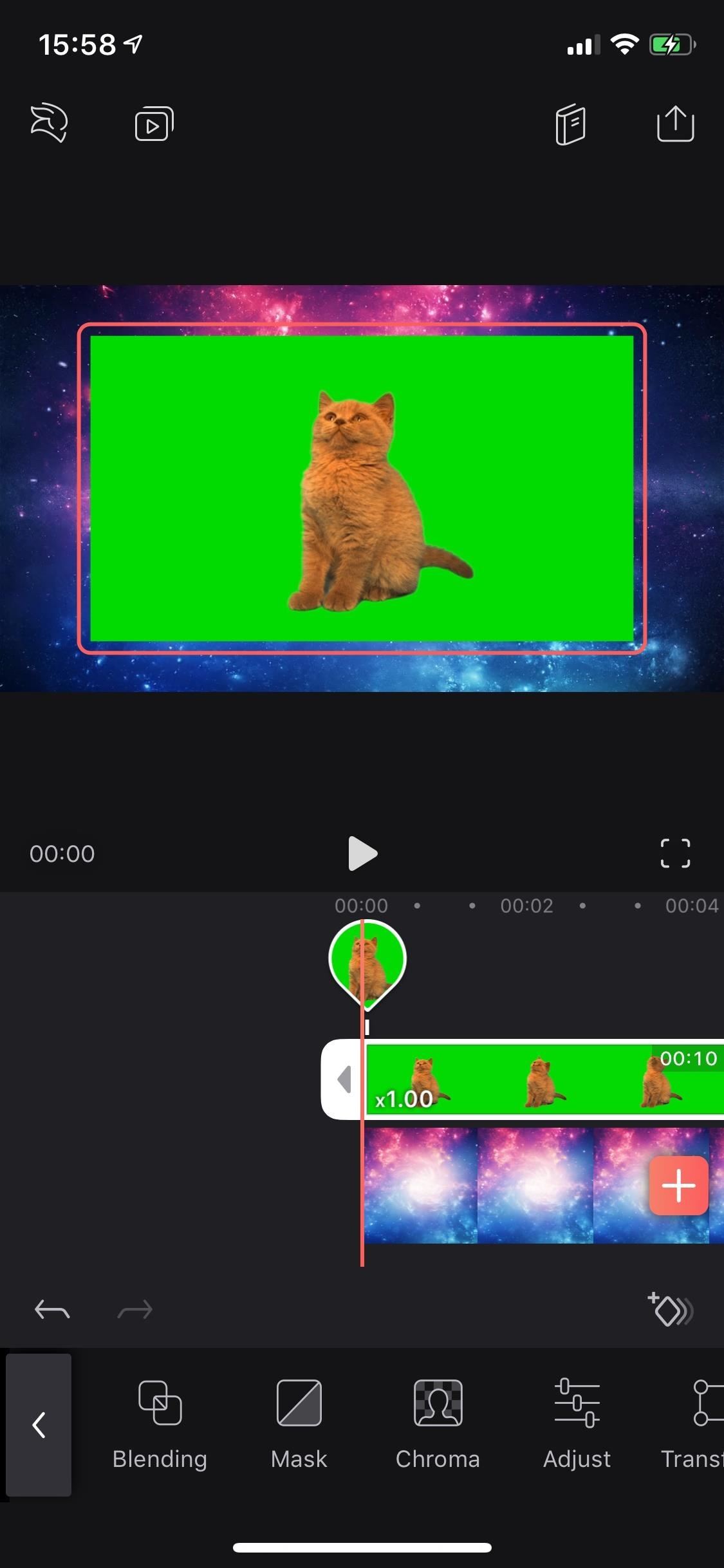 Replace Video Backgrounds with the Green Screen Chroma Key Tool in Enlight Videoleap for iPhone