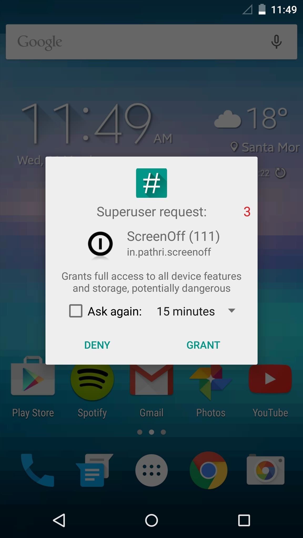 Repurpose Android's Google Now Gesture to Lock Your Device