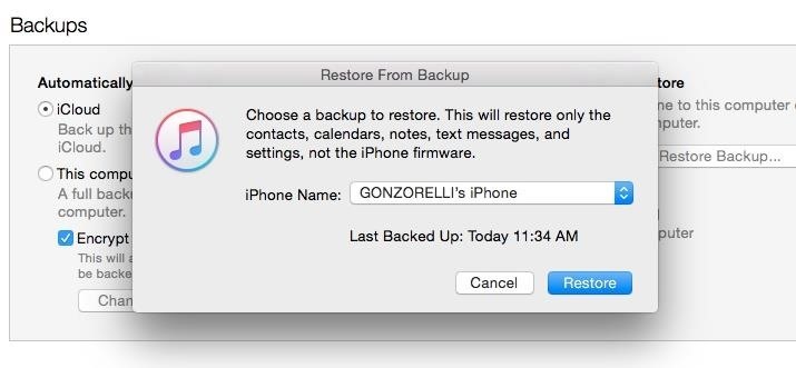 How to Restore Your iPhone to a Backup or Factory Settings Using iTunes on macOS or Windows