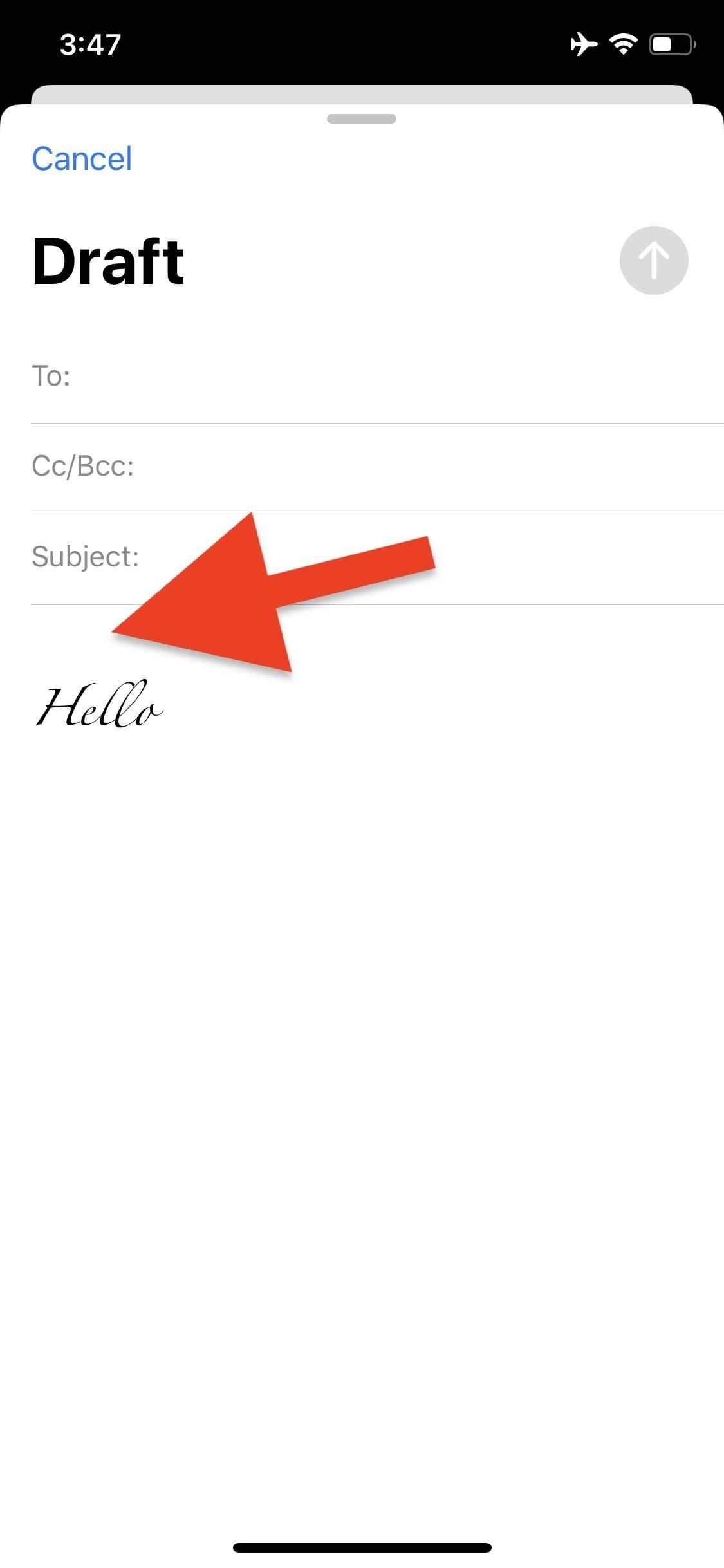 How to Return to the Default Font in Mail Drafts After Using a Custom One