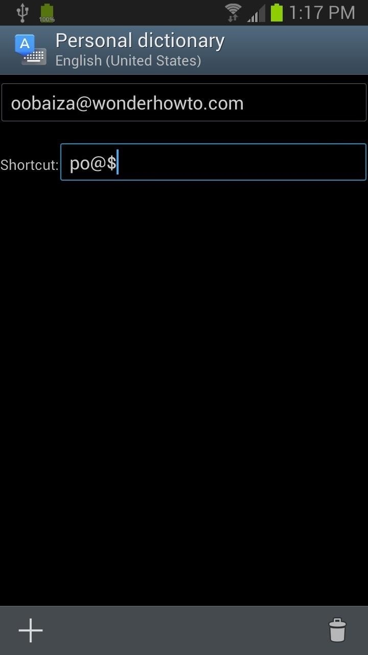 Save Time Typing Your Email Address Out Using a Keyboard Shortcut on Your Galaxy S3