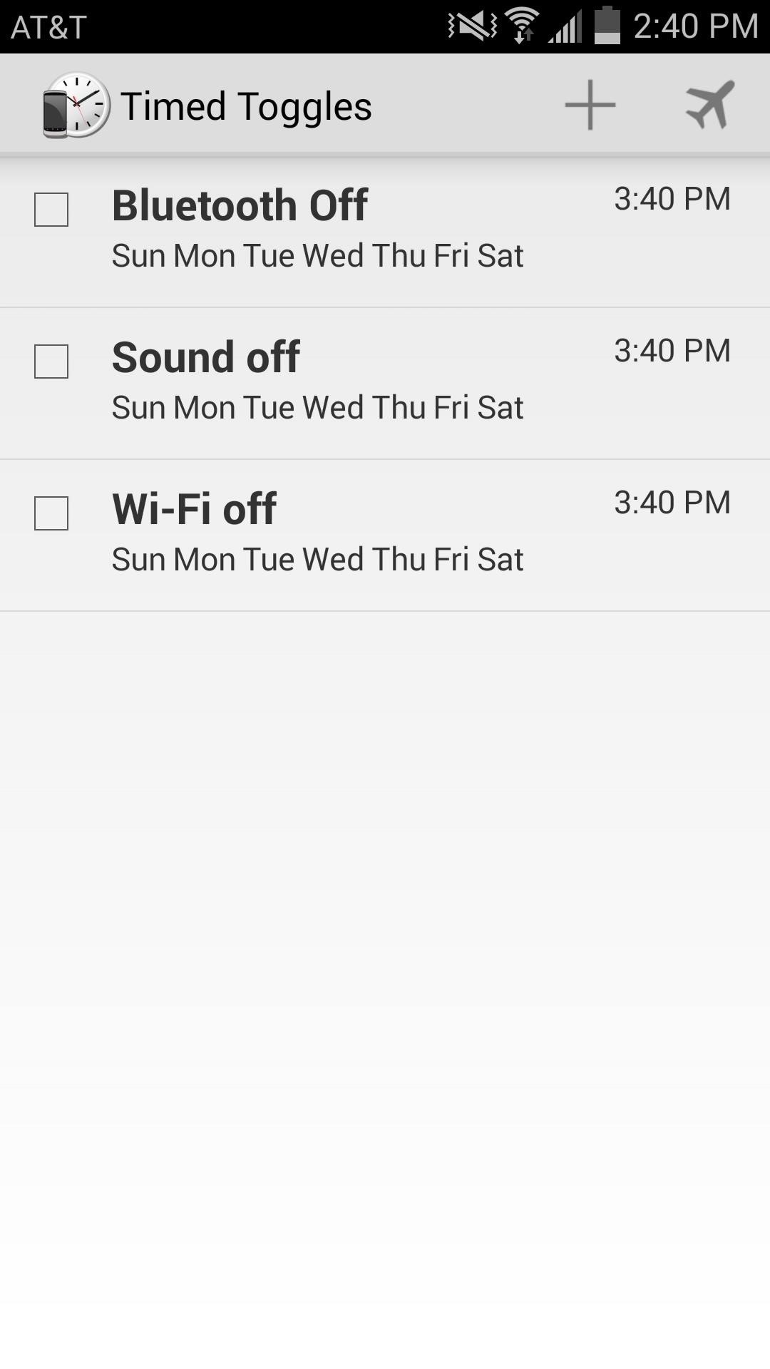 Schedule Bluetooth, Data, Wi-Fi & Other System Settings on Android