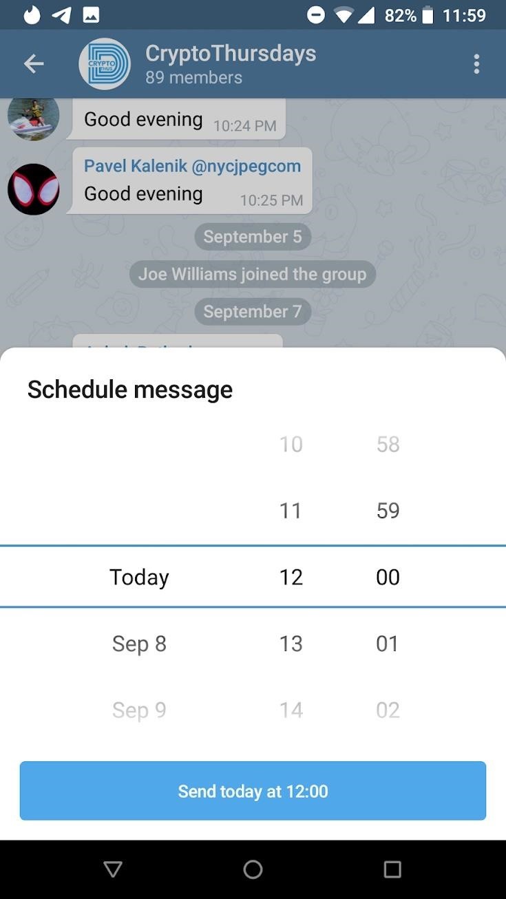 How to Schedule Texts to Send Later in Telegram