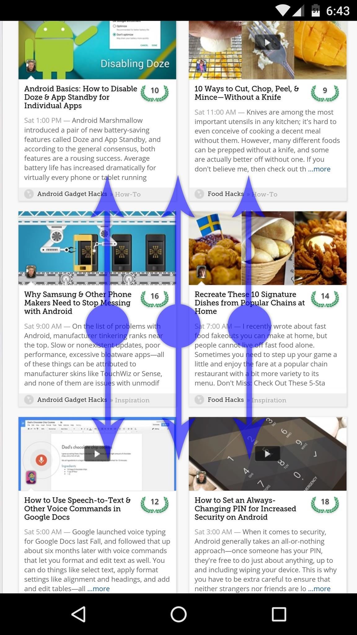 Scroll Better on Android Using These Gestures