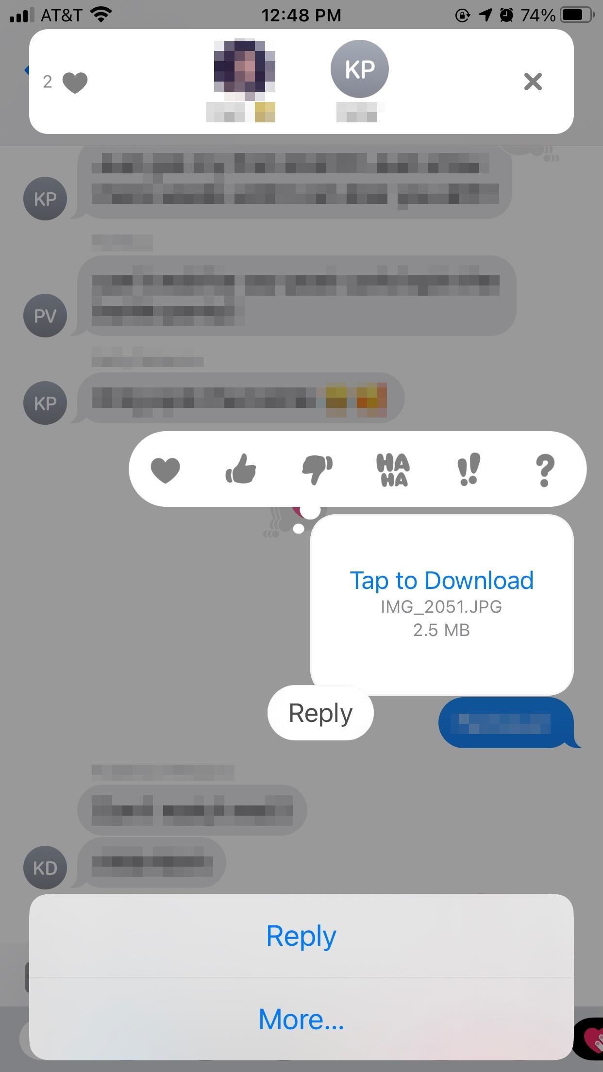 How to See All the People Who Tapbacked on an iMessage