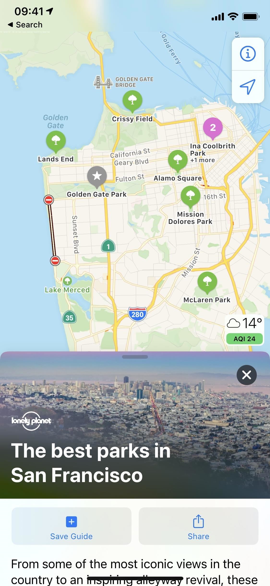 See Nearby Recommendations from Brands via Curated City Guides in iOS 14's Apple Maps