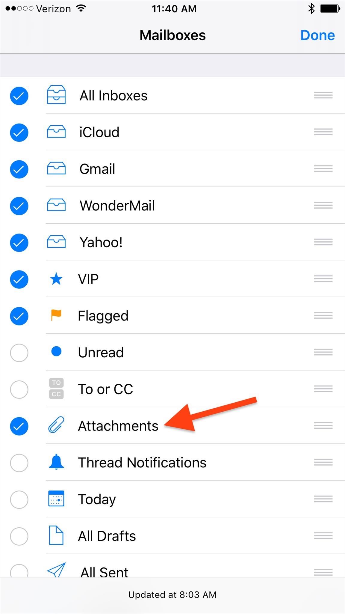 See Only Emails with Attachments Using This Secret iPhone Mail Trick