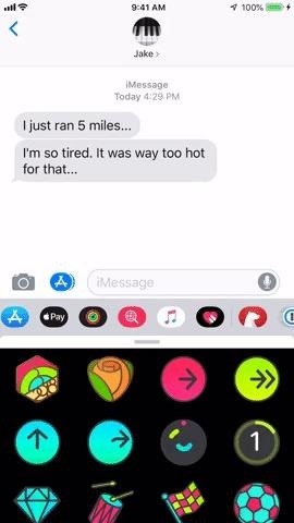 How to Send Animated Activity Stickers (That You Didn't Earn) in iMessages