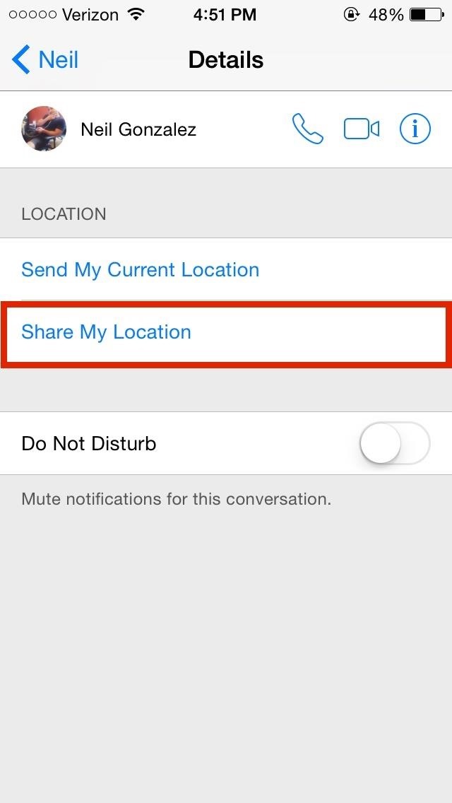 How to Send & Share Your iPhone's Current Location in iOS 8