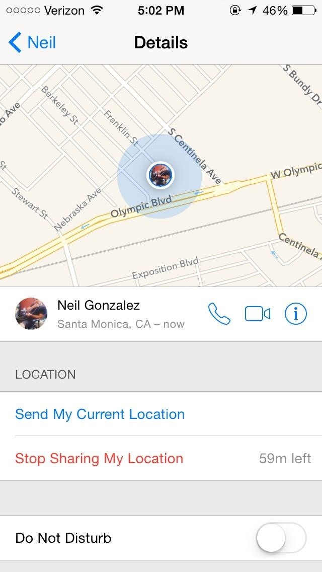 How to Send & Share Your iPhone's Current Location in iOS 8