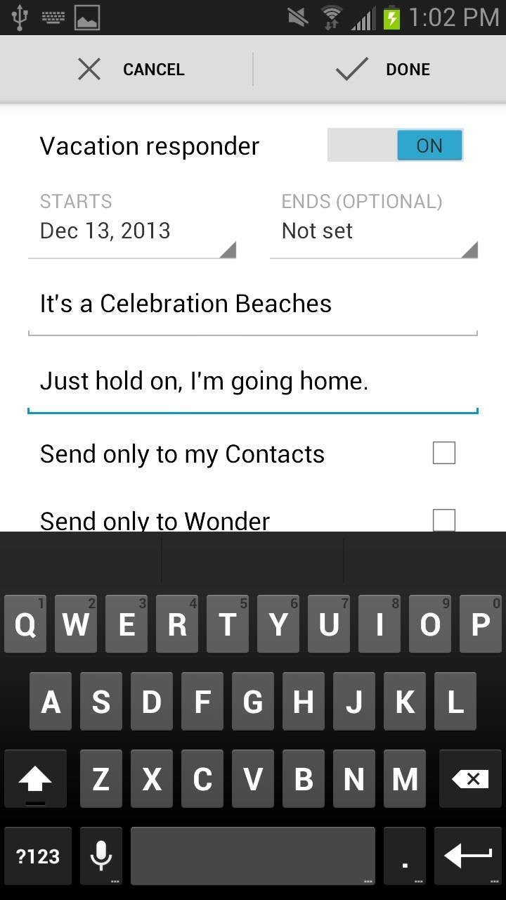 How to Set Auto-Reply Emails When You're on Vacation Directly from the New Gmail Android App