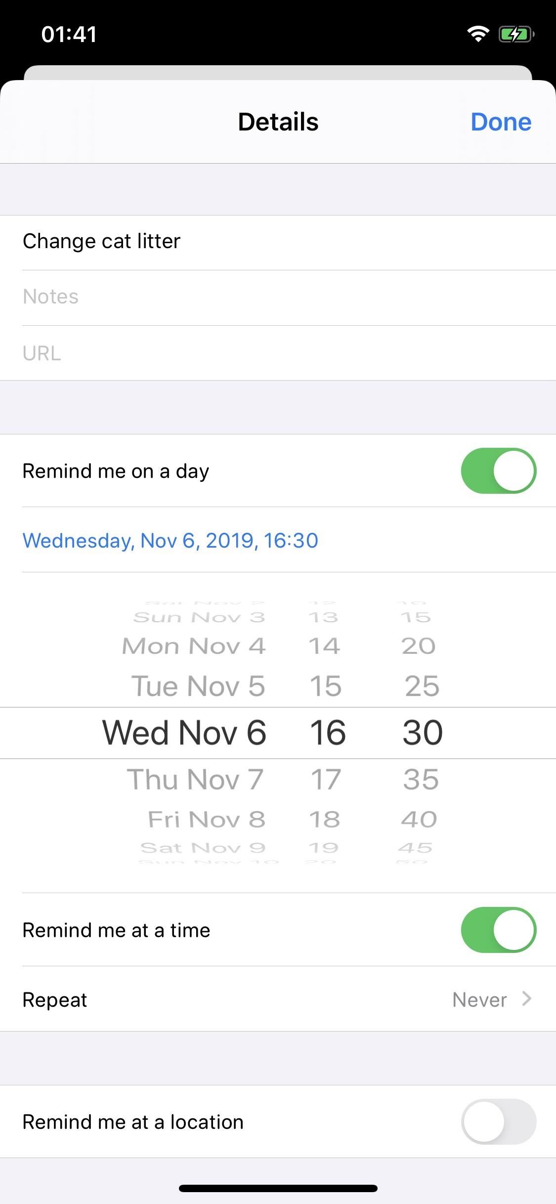 Set Reminders to Alert You on a Particular Day & Time on iOS 13