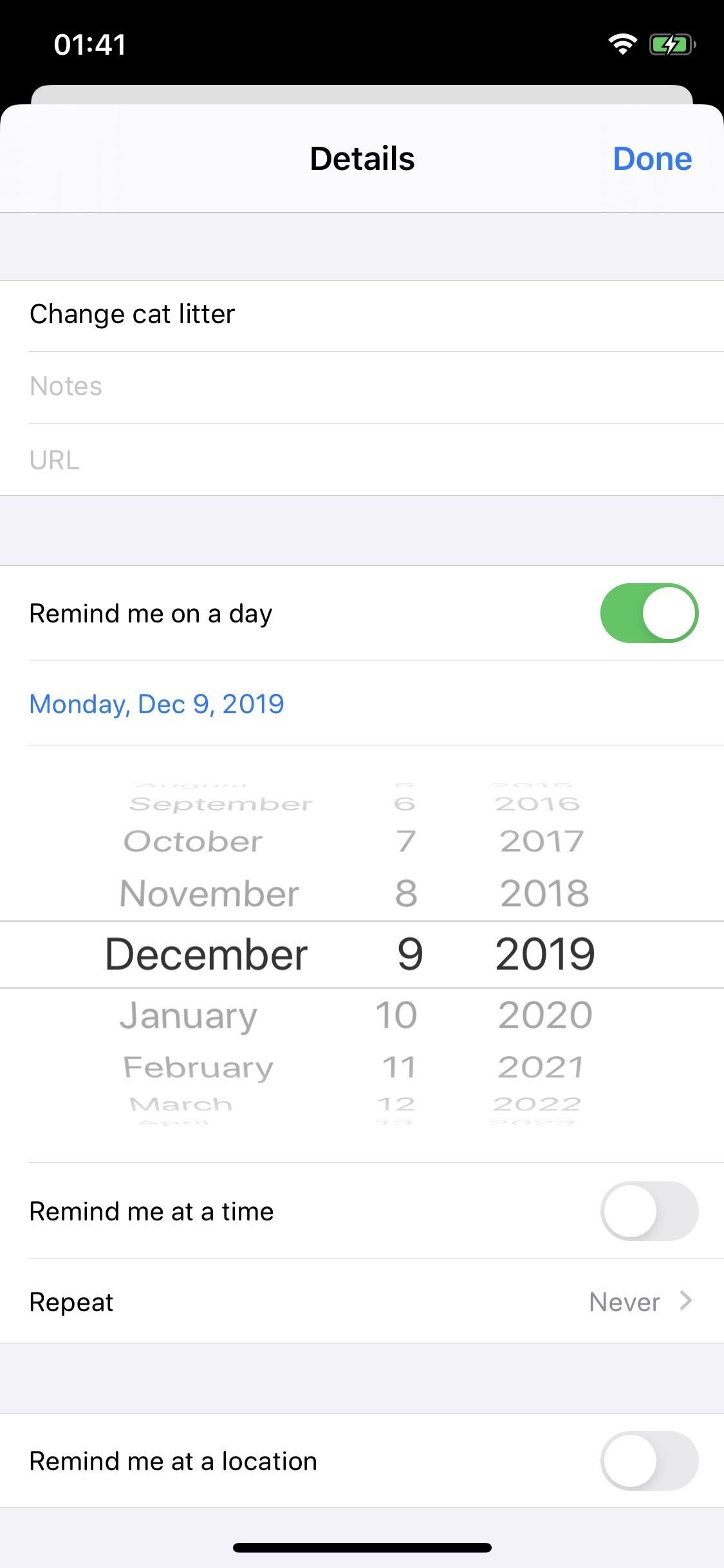 Set Reminders to Alert You on a Particular Day & Time on iOS 13