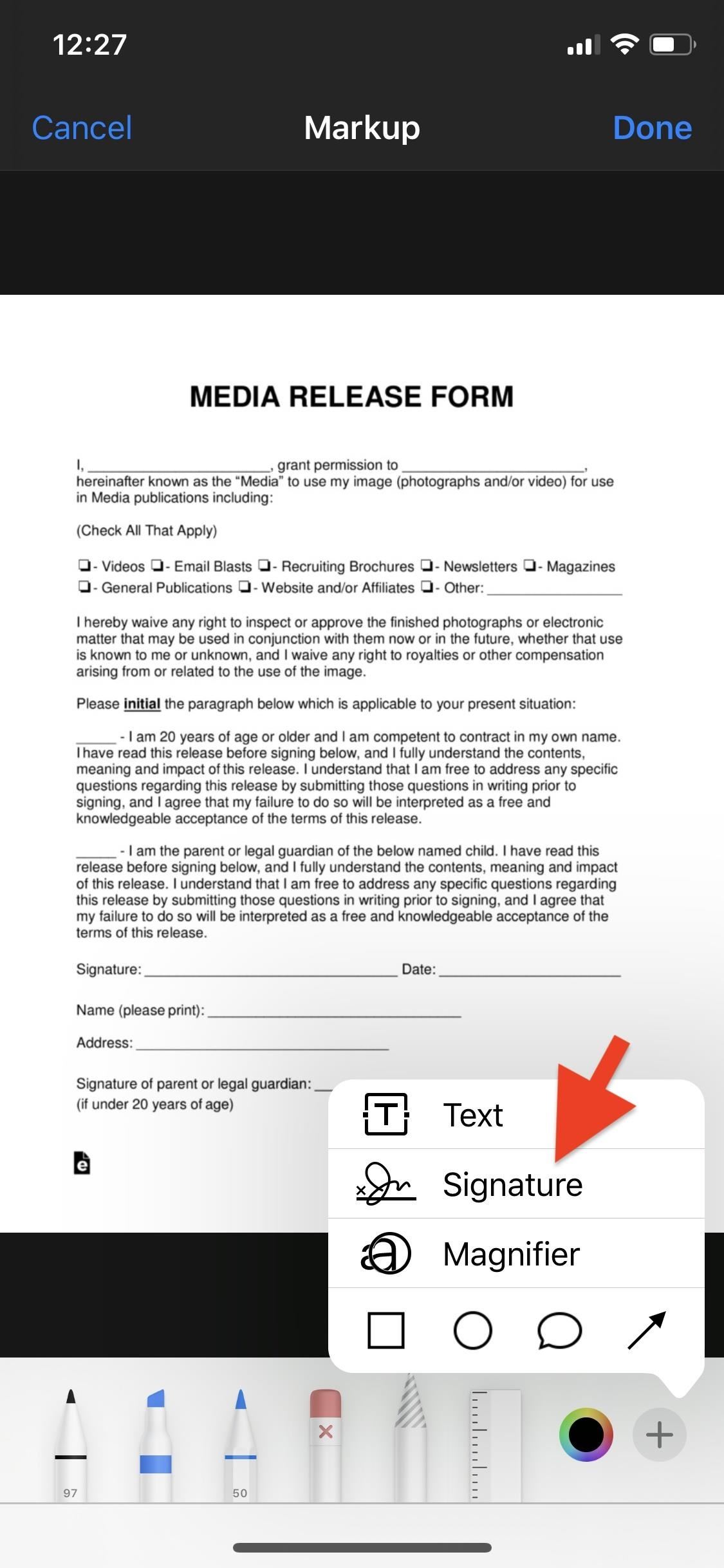 How to Set Up Your Signature in Apple's Markup & Make It Easy to Sign Forms on Your iPhone