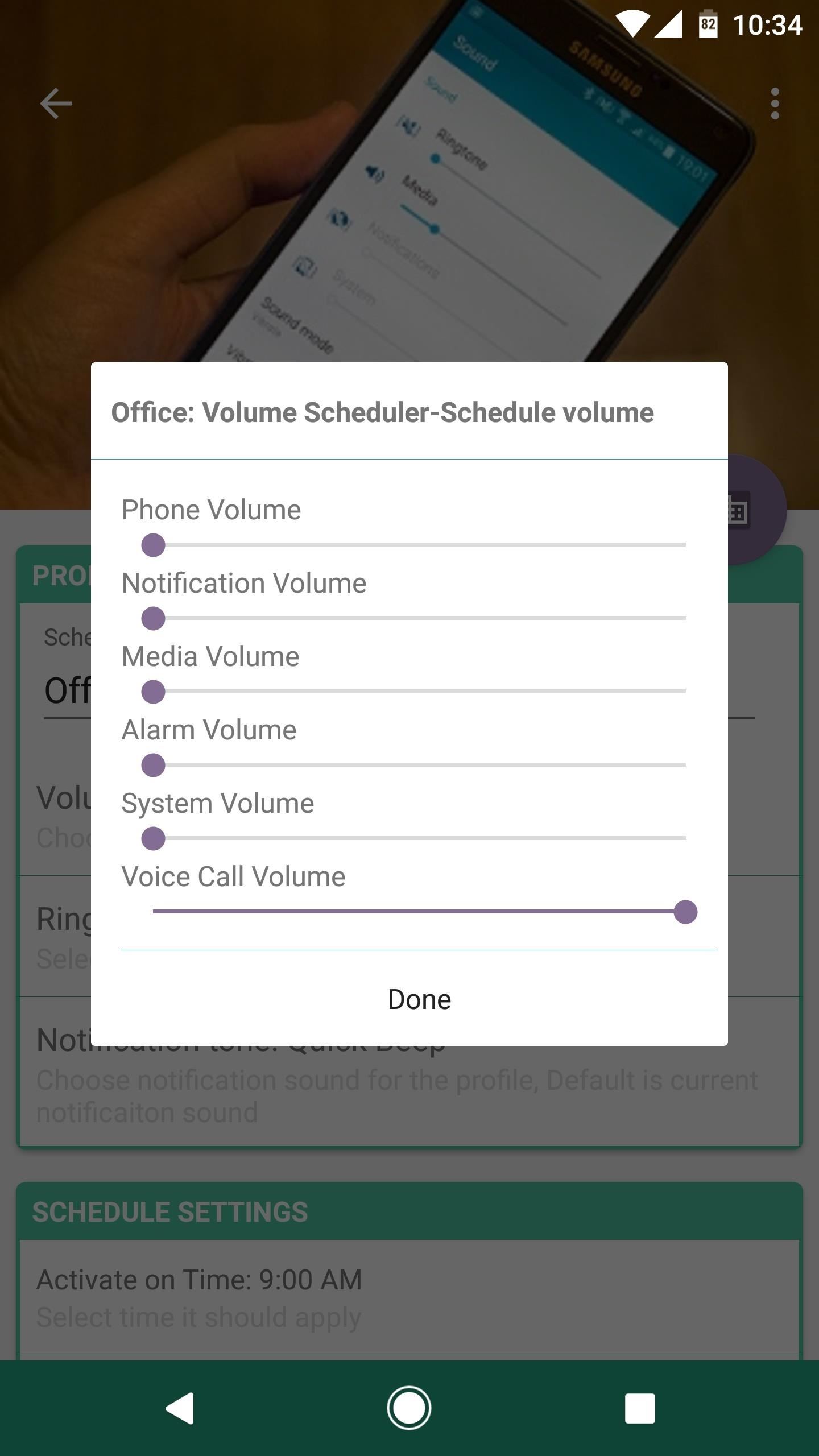 How to Set Volume Levels to Change During Scheduled Times on Android