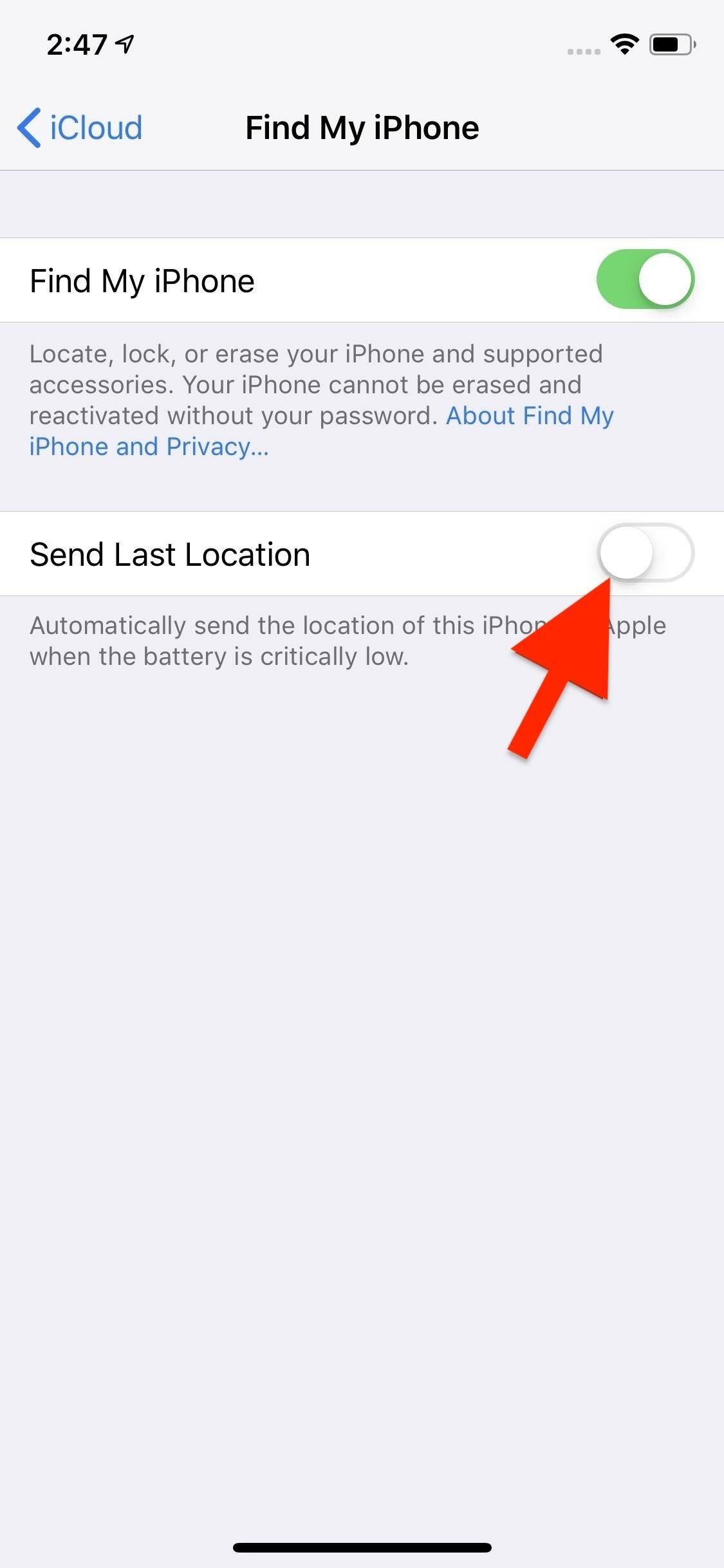 This Setting Makes It Easier to Locate Your iPhone When It's Dead or Offline