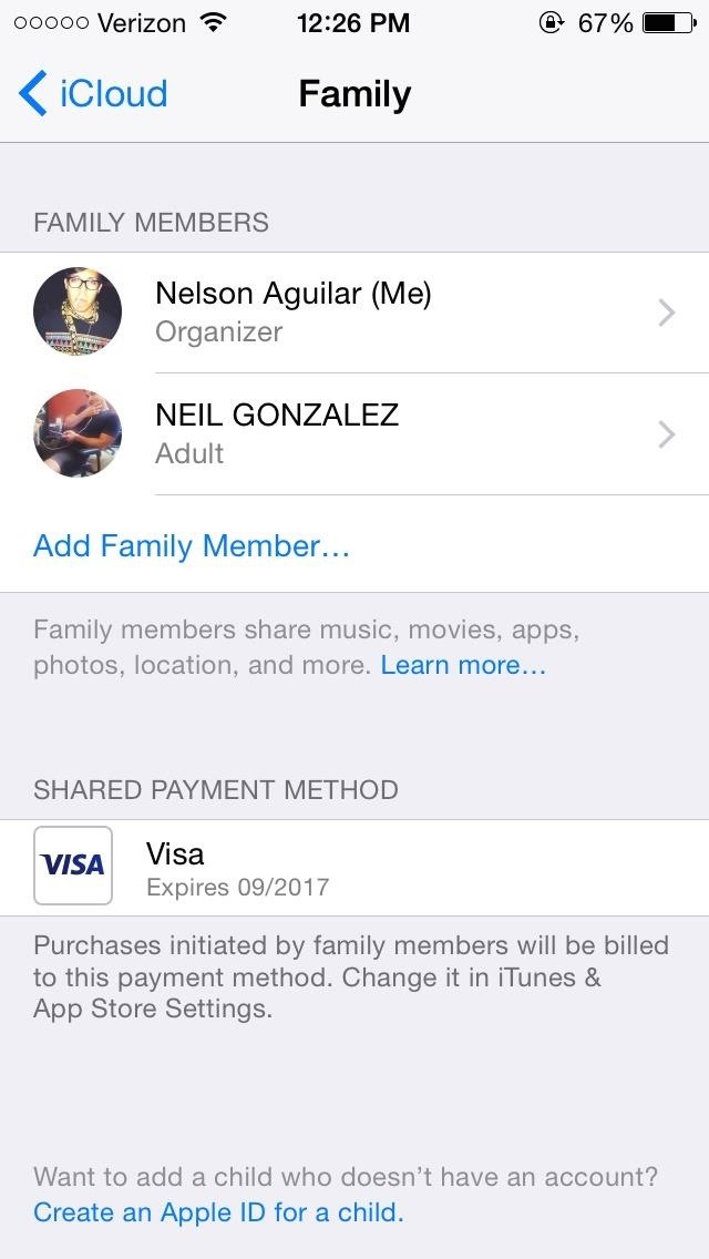 How to Share iPhone Apps, Music, & Movies for Free with iOS 8's Family Sharing