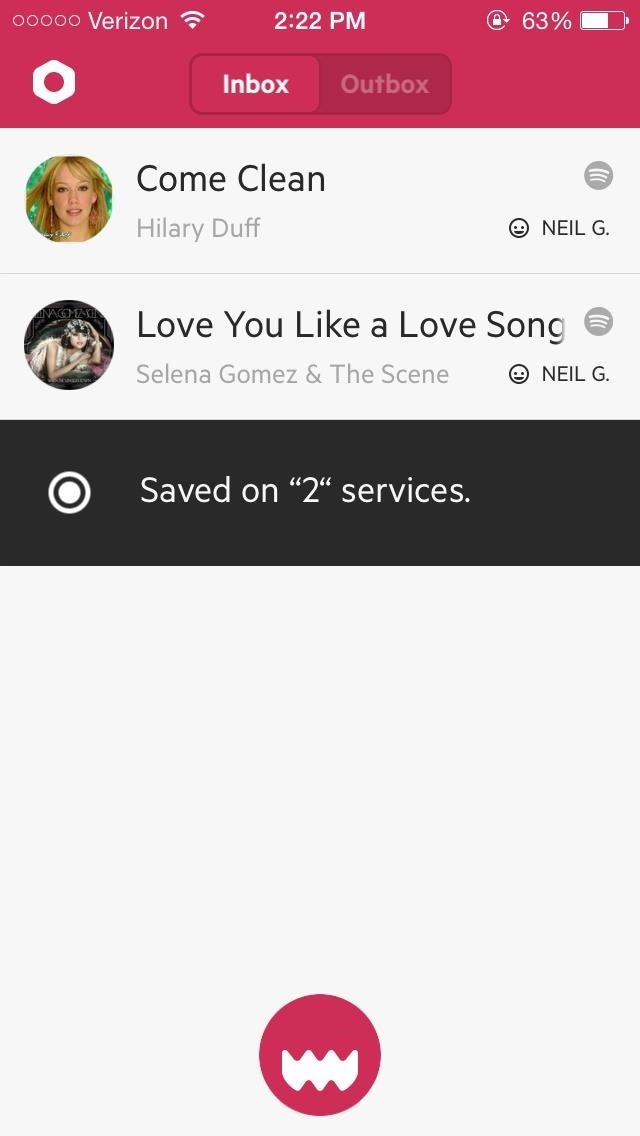 Share Songs from Any Music Service on Your iPhone to Anyone Using Craaave for iOS