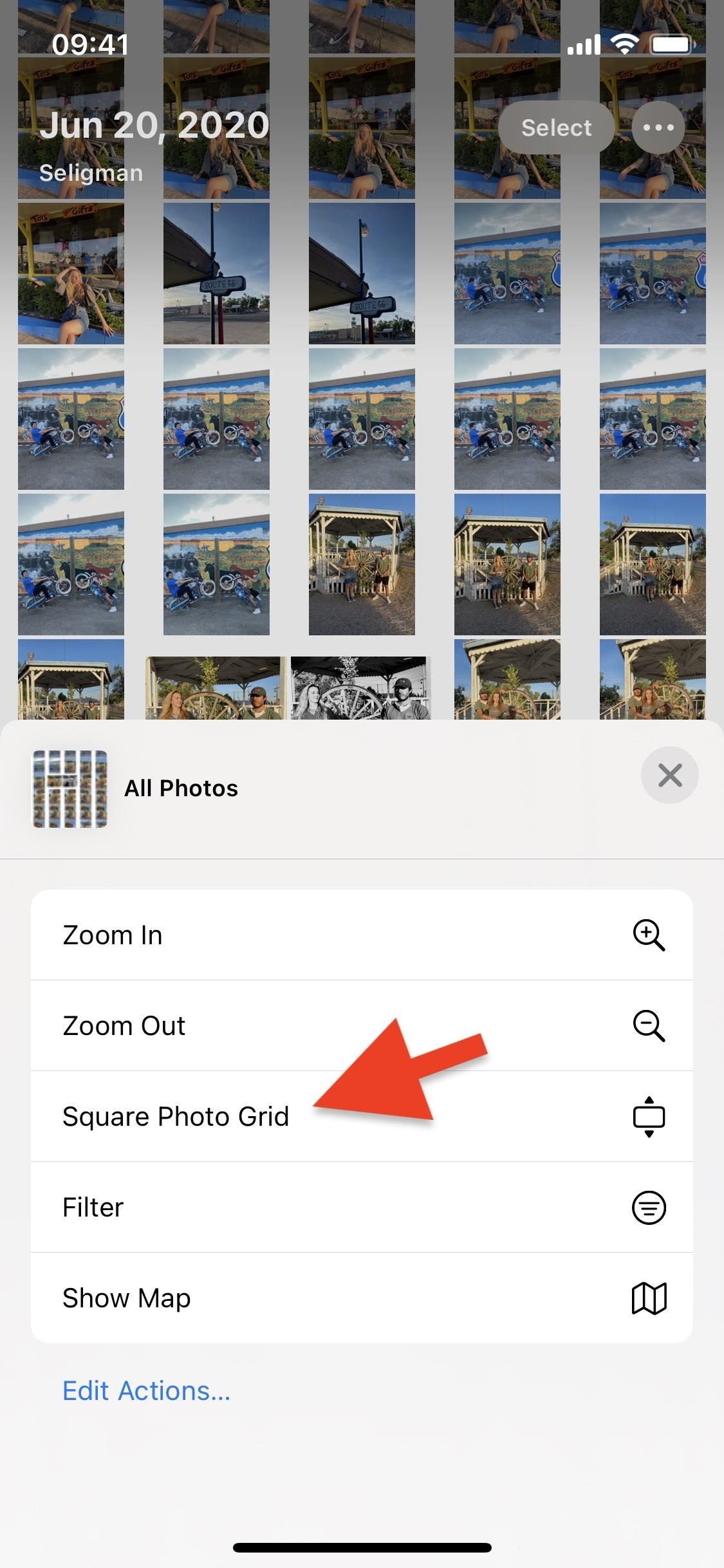 Show Images & Videos in Their Correct Aspect Ratio & Orientation When Viewing a Grid in Photos