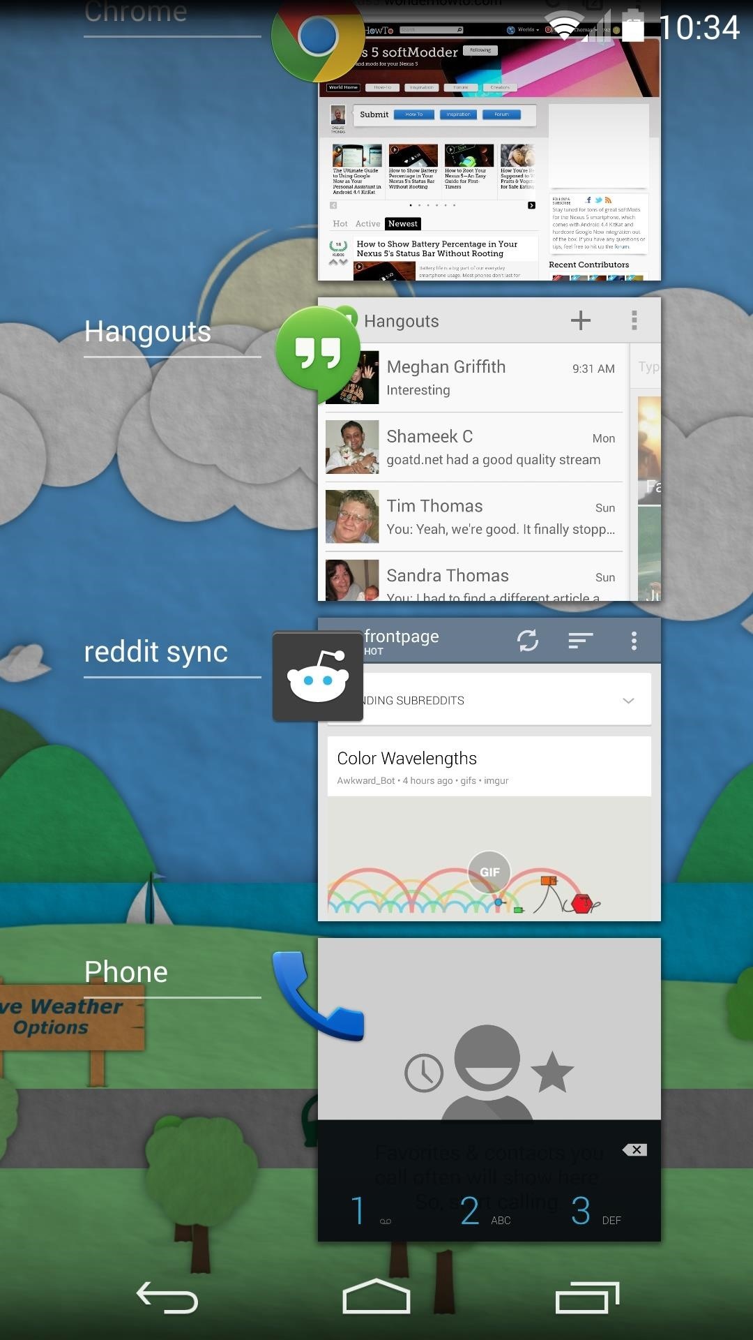 How to Show Live Wallpapers in the Recent Apps Menu on Your Nexus 5 or Other Nexus Device