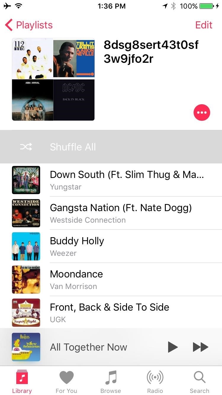 How to Shuffle All Songs in Apple's Music App in iOS 10