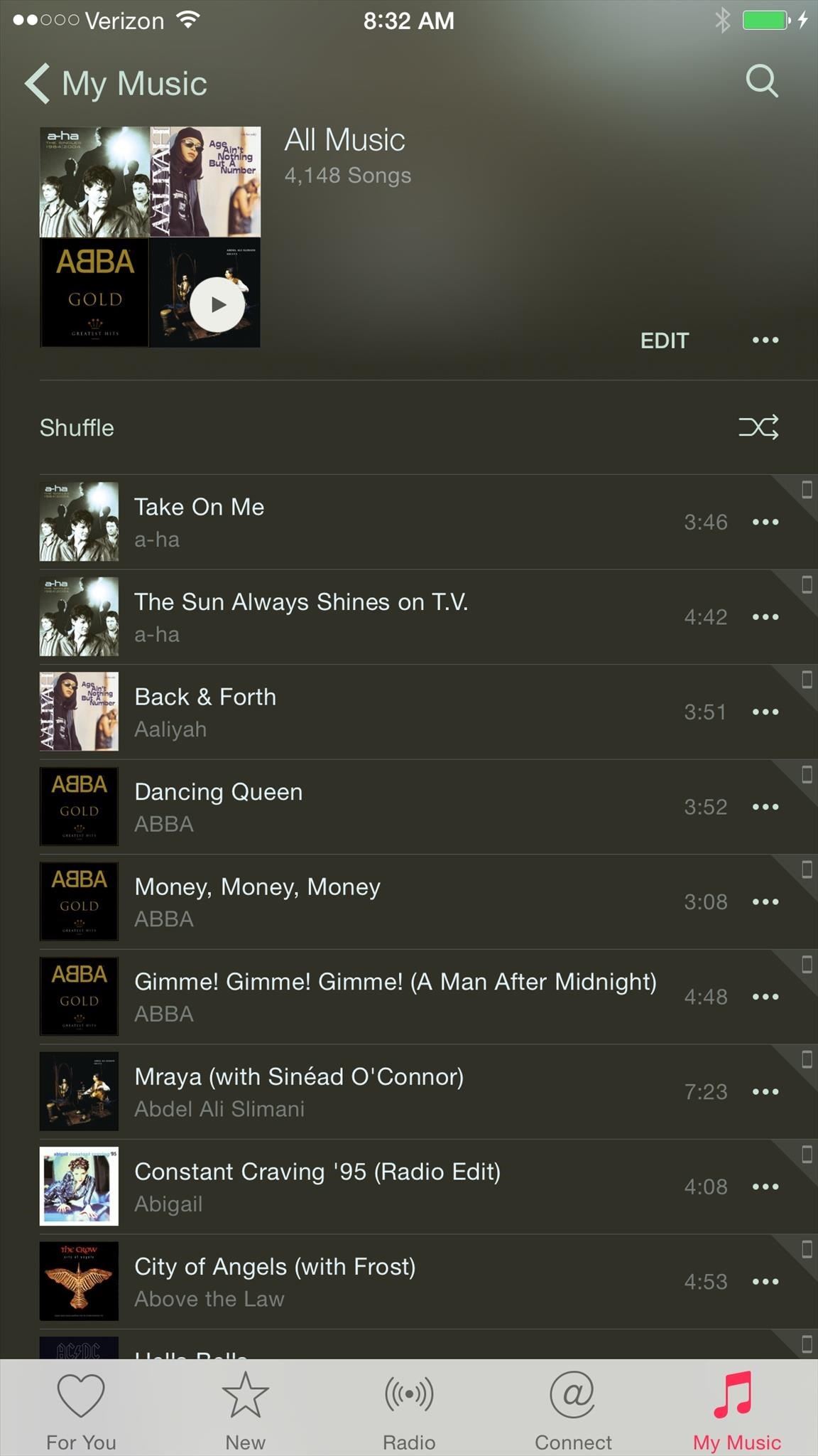 How to Shuffle All Songs in Apple's New Music App in iOS 8.4