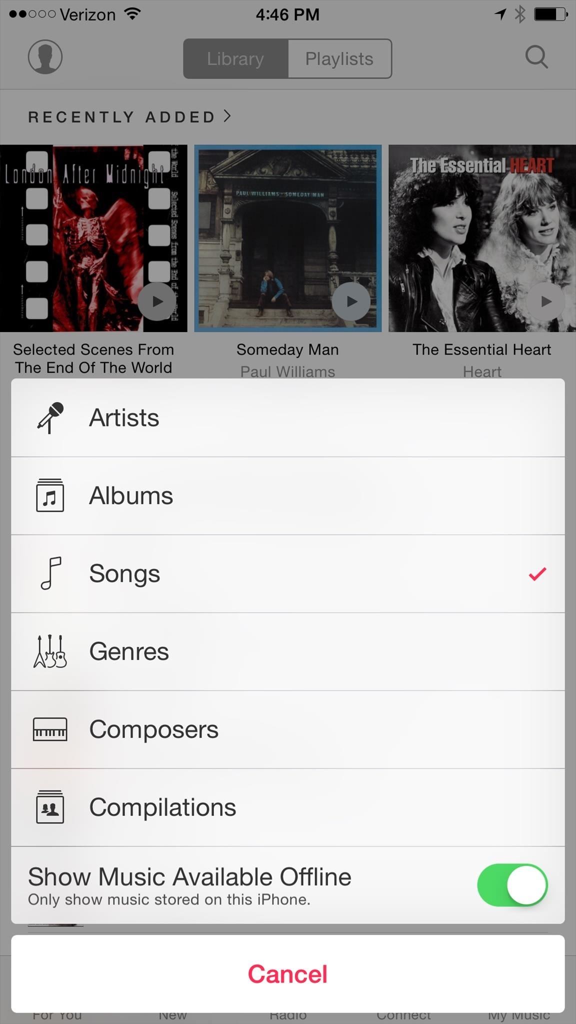 How to Shuffle All Songs in Apple's New Music App in iOS 8.4