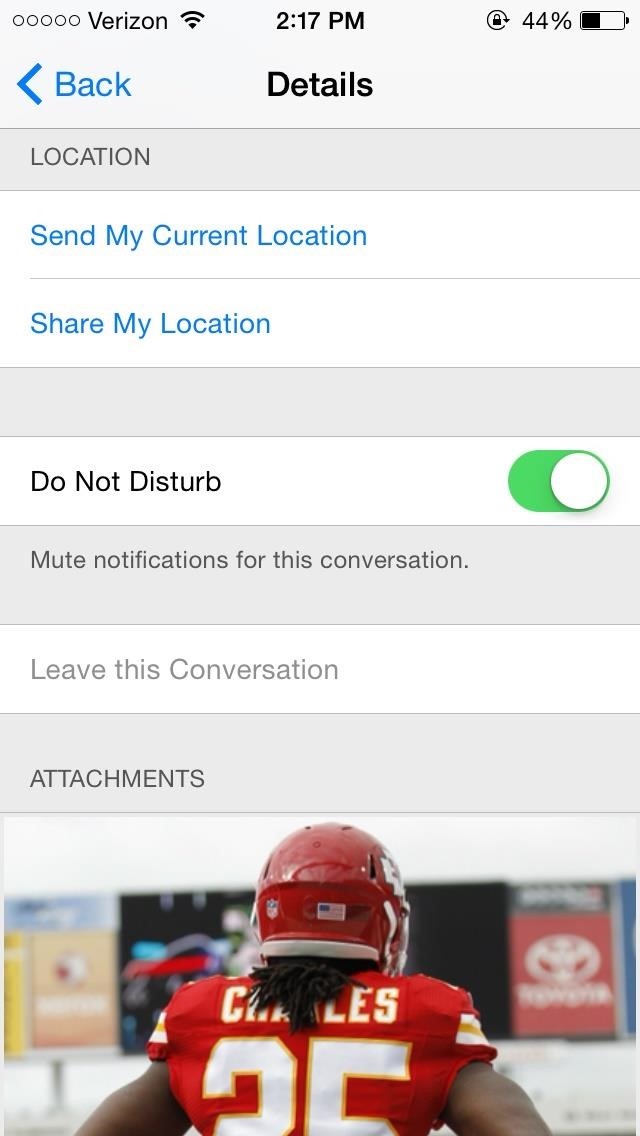 How to Silence Notifications for Specific Message Threads in iOS 8