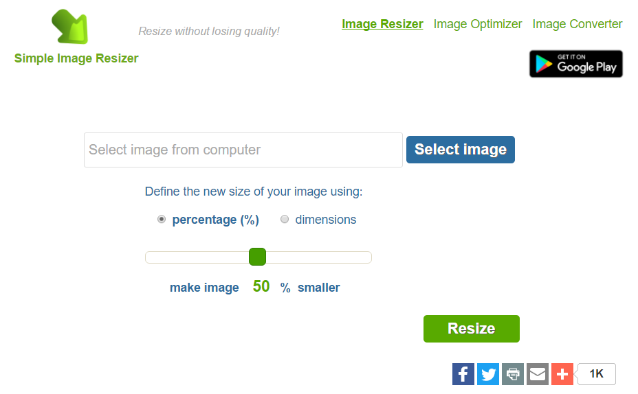 Simple Image Resizer