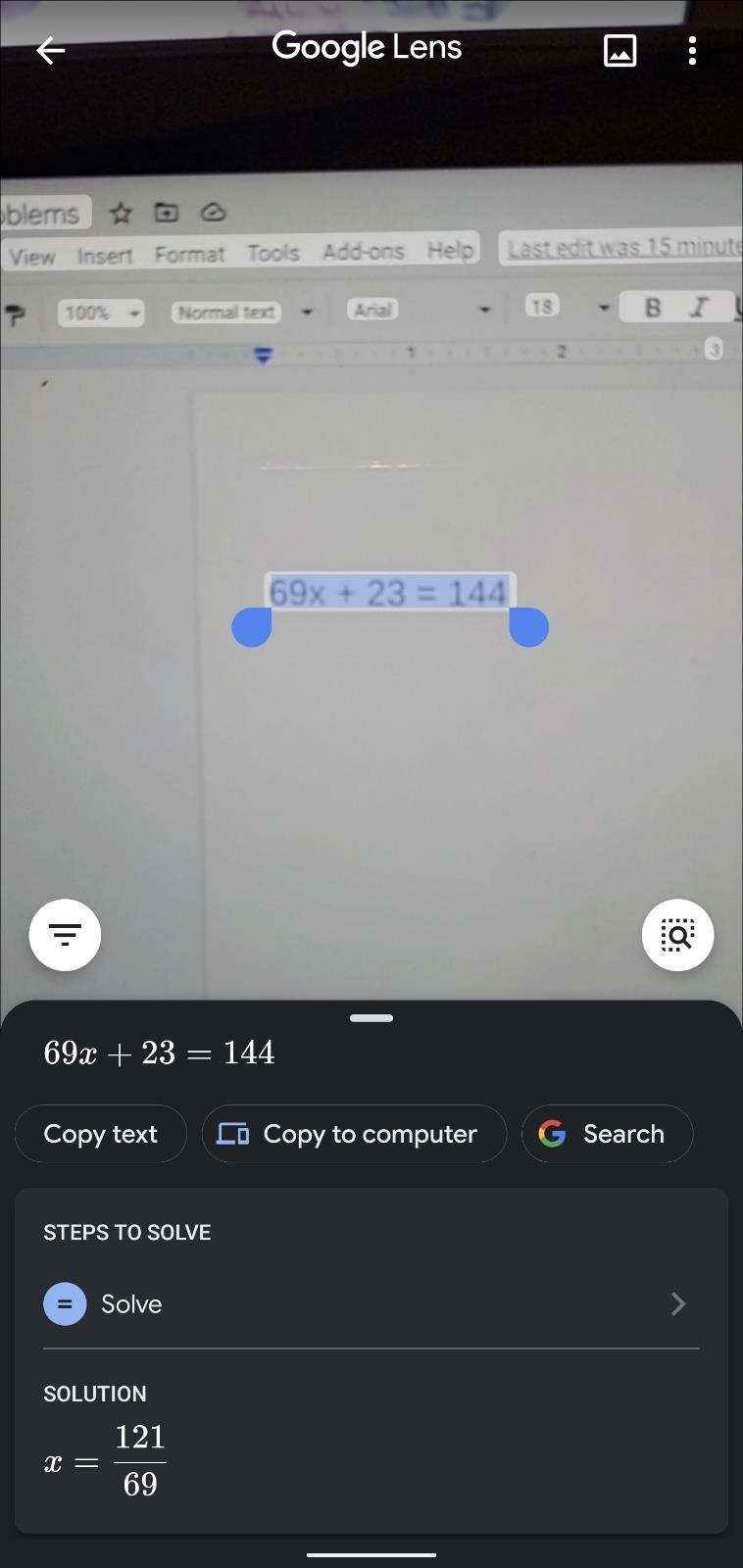 How to Solve Math Problems with Google Lens' Homework Mode