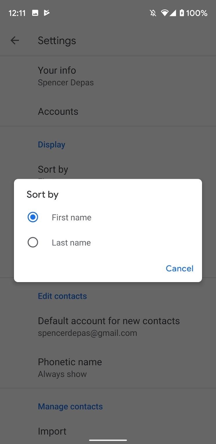 How to Sort Contacts by Last Name on Your Google Pixel