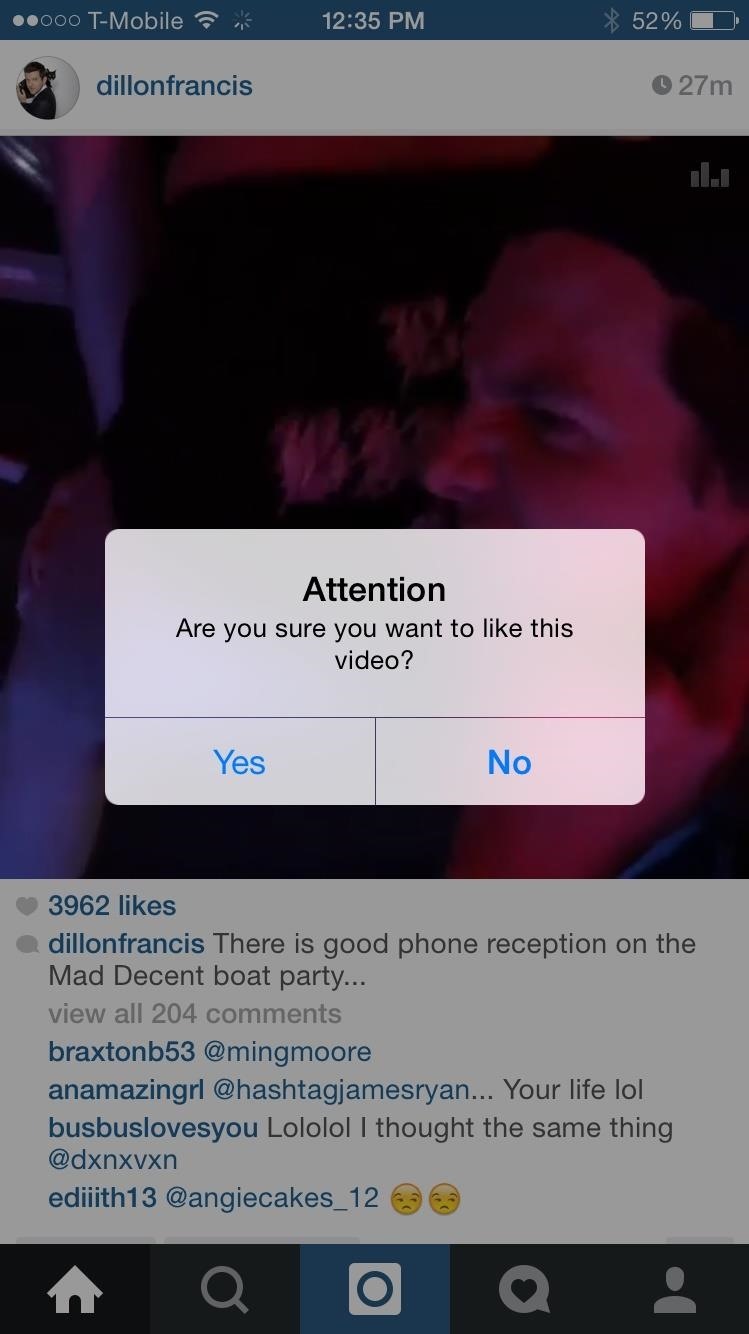 Stop Accidentally Liking Photos & Videos in Instagram's iPhone App