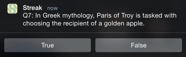Streak: The Once-a-Day Lock Screen Trivia Game for iOS