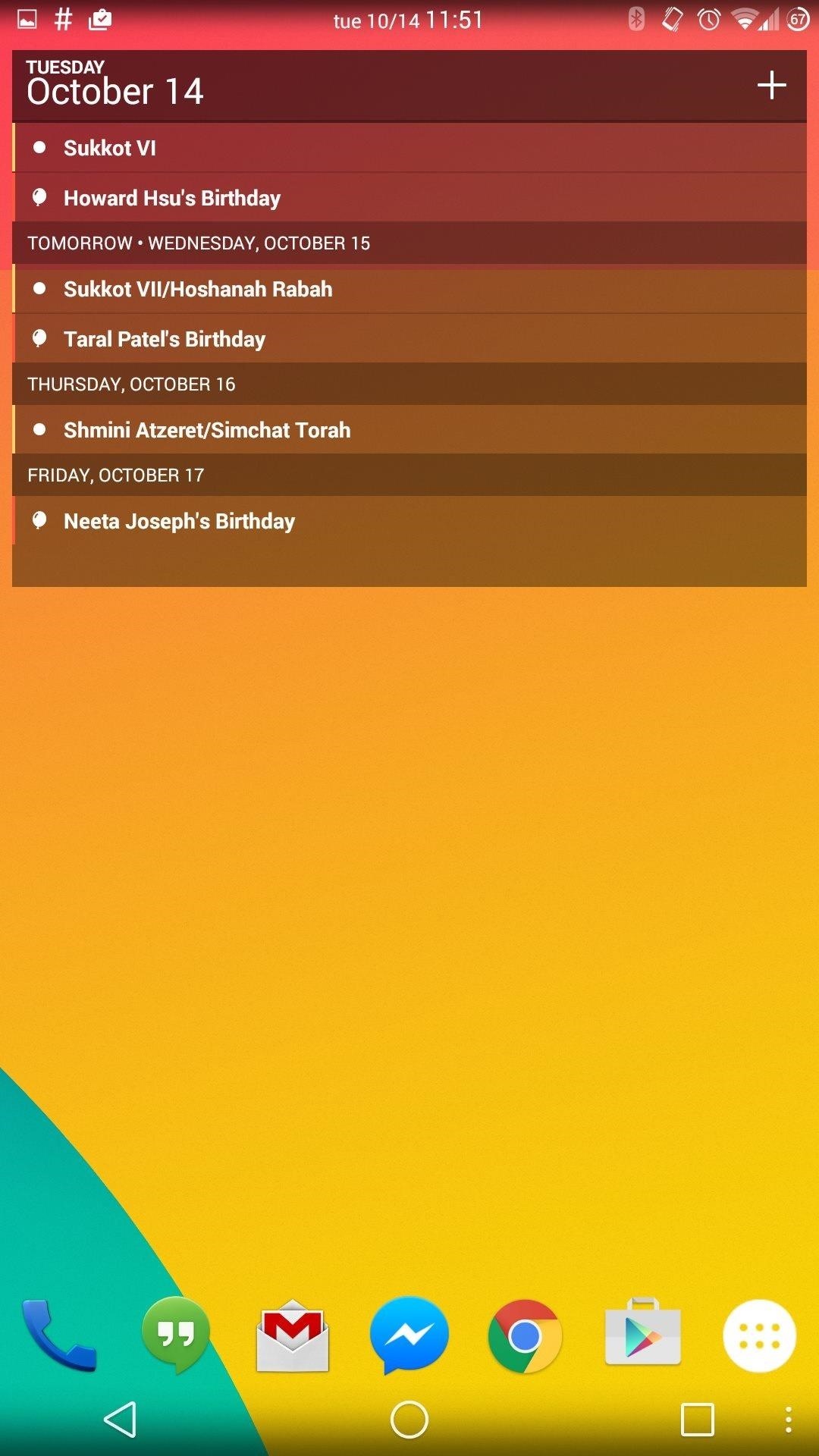 Sunrise Gives Your Android a Hybrid Agenda/Calendar View